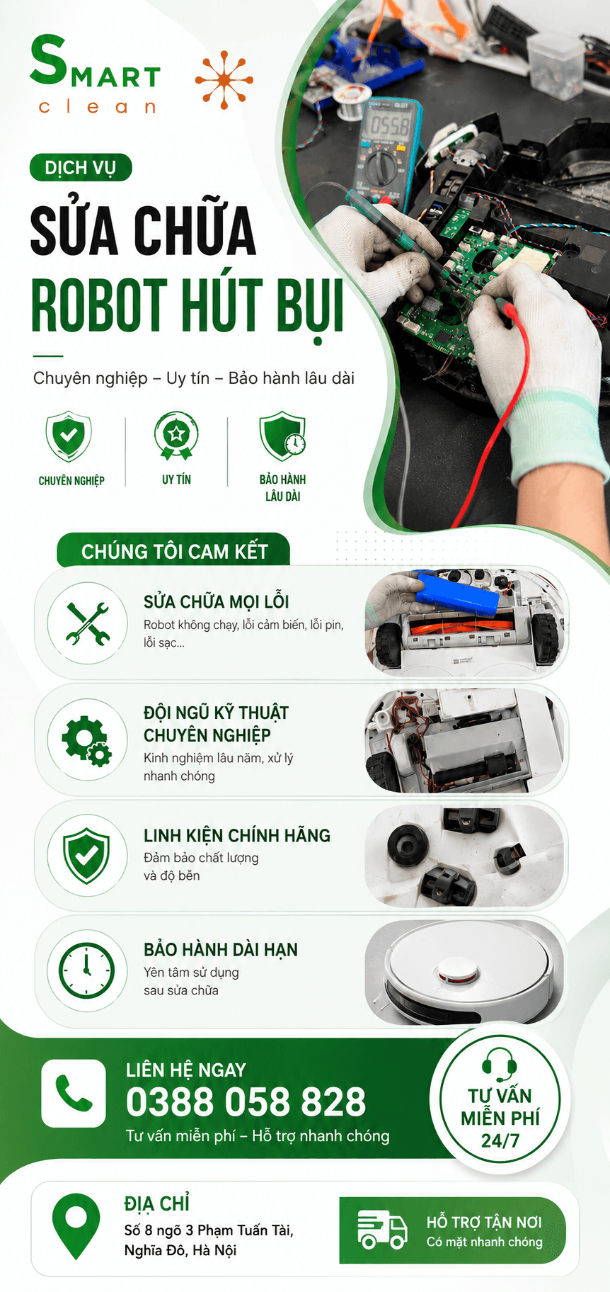 sửa robot hút bụi